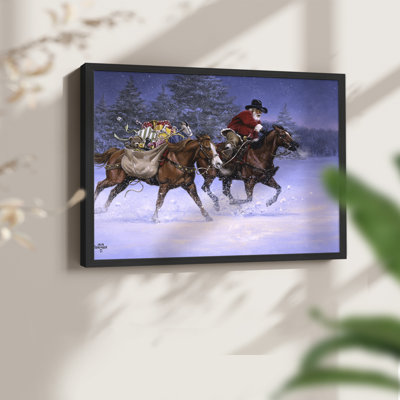 Christmas Rush - Reproduction encadrée - Restickable