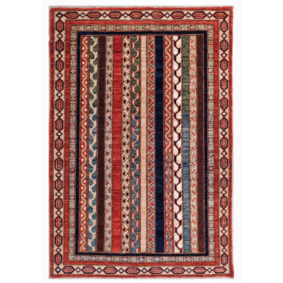 Tapis multicolore de haute qualité noué à la main