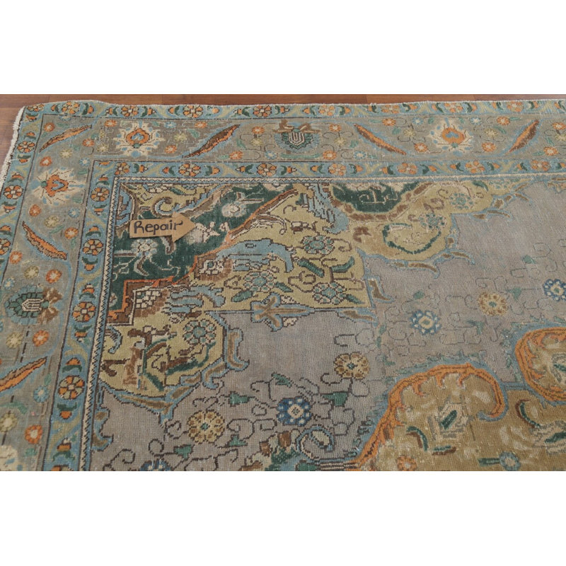 Tapis traditionnel géométrique rétro 8 x 11