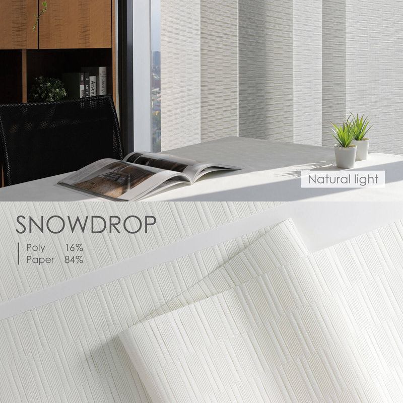 Sharmaine Meticulously Fashioned Semi-Sheer White Vertical Blind
