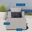 Fauteuil modulaire rembourré Saybrook-384450112