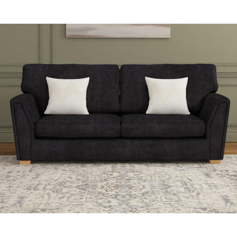Wendleberry Three Seater, Fixed Back, Dark Mink