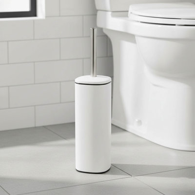 Evideco Mel Metal Toilet Brush And Holder