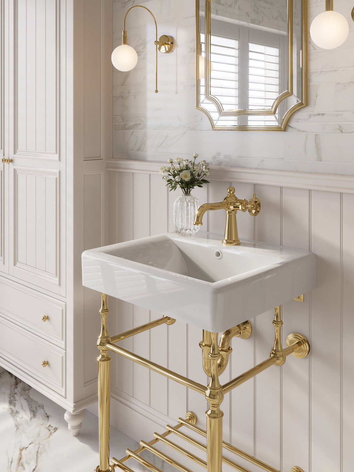 Console Sink With Shelfnull