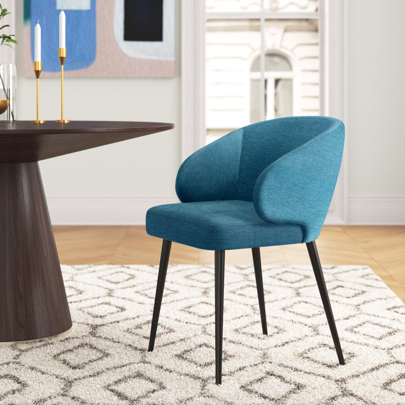 Parman 18.11'' H Upholstered Arm Chair, Blue