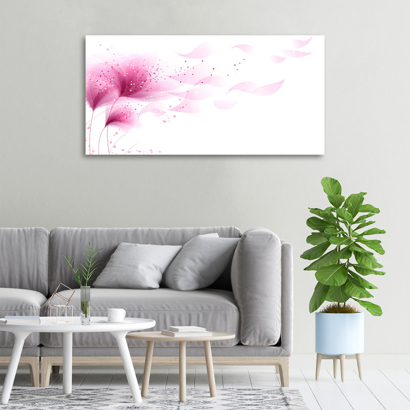 Pink Flower - No Frame Print on Canvas