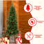 Arbre de Noël vert 4 pi avec base scintillante - 100 lumières DEL multicolores