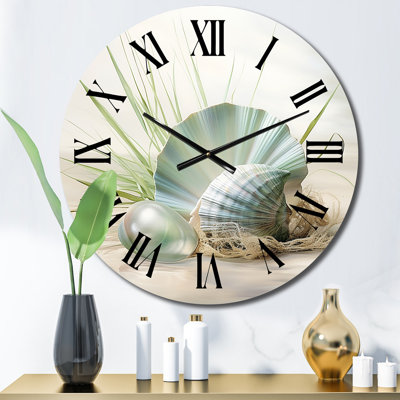 Clam Underwater Serenity - Animals Wall Clock
