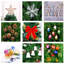 Arbre de Noël artificiel 5 pi, DEL, 109 pendentifs, jupes, garde-corps, arbre d'ambiance festif intérieur avec lumières DEL, 5 pi, garde-corps pour la joie