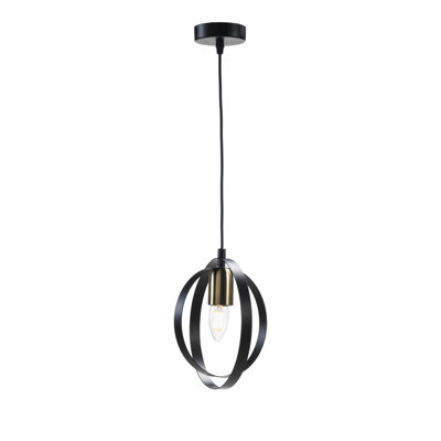 1 - Light Matte Black Pendant