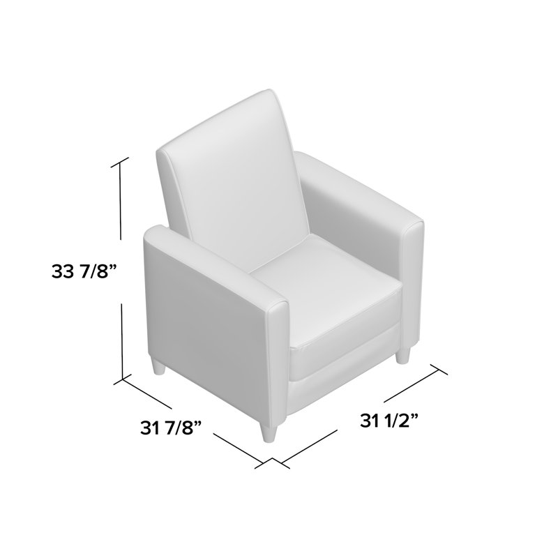 Fauteuil club de 21 po, Wengé