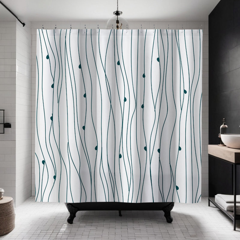 Coco Shower Curtain, Emerald