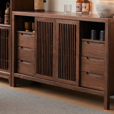Multi-Functional Solid Wood Sideboard