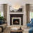 Grant Traditional Wood Fireplace Mantel Surround Kit Includes Wooden Mantel Surround & Shelf-86803519-86803522