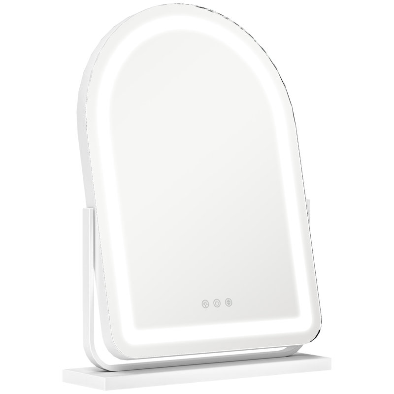 Deandrae Metal Round Floor Mirror