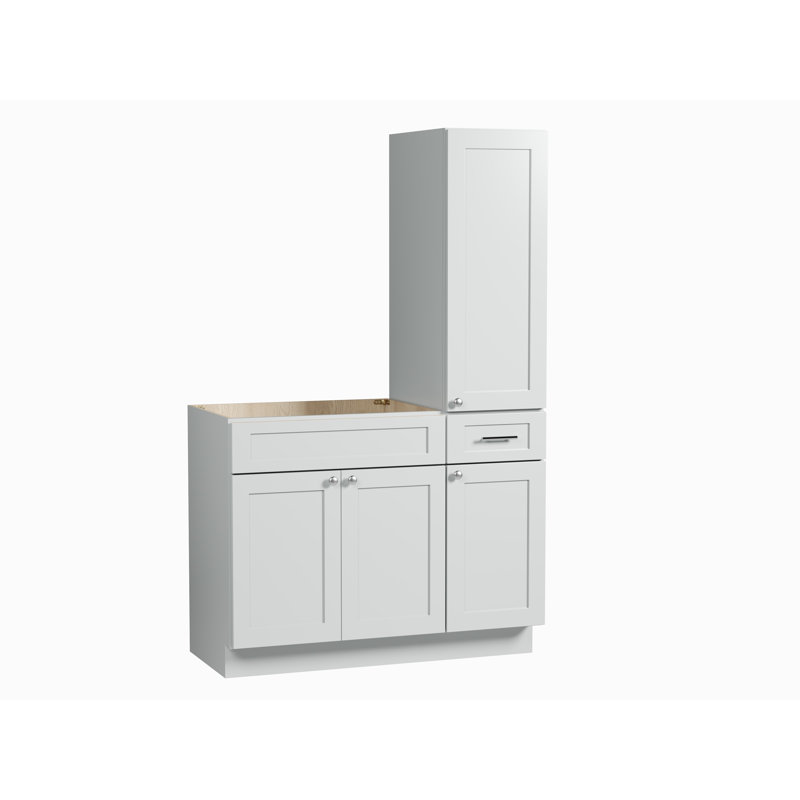 Meuble-lavabo simple 45 po Disar, Gris