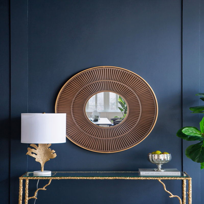 Miroir avec cadre en fer doré Colorway