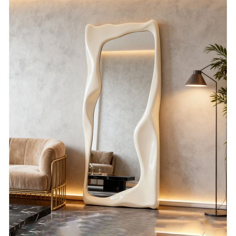 Miroir Nordic Unique, 78.74" H x 47.24" W, White