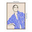 Myrto en bleu par Greywork.studio | Eirini Gerakidou, reproduction d'art sur toile encadrée-2091939851