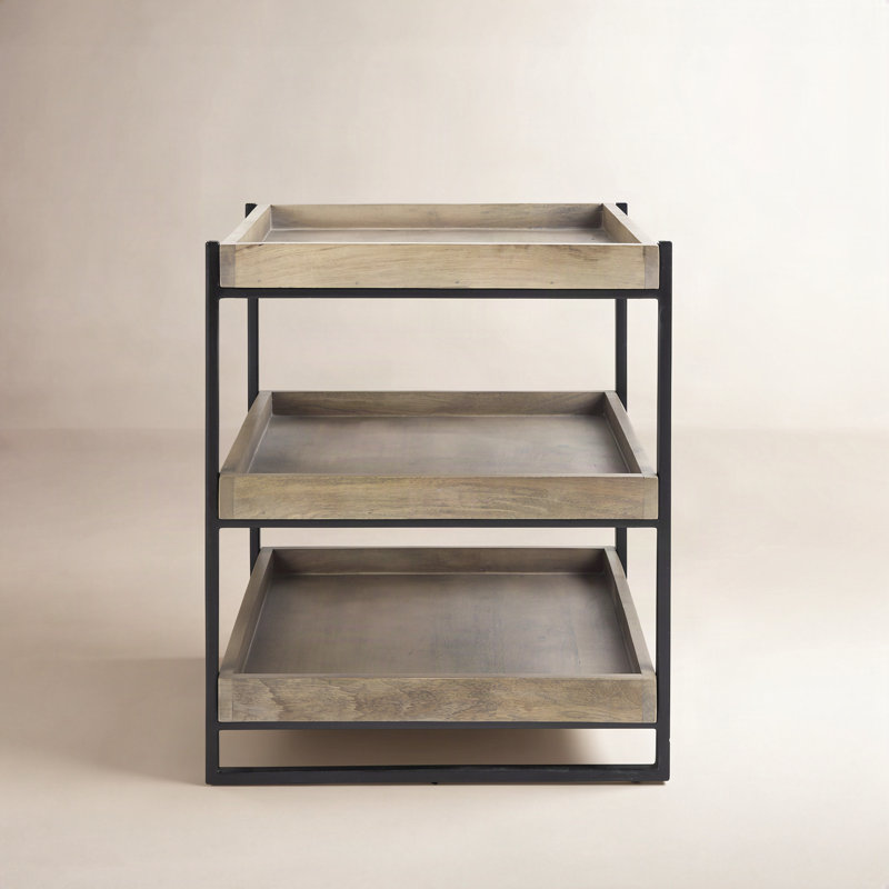 Lupita Solid Wood Tray Top End Table