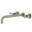 Robinet de baignoire romaine à 3 poignées et 3 poignées à fixation murale Kingston Brass-54822281-60120187