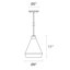 Koma 1-Light LED Single Cone Pendant-395710469-274114136