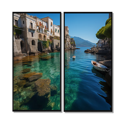 Italie, charmes de la côte d'Amalfi - art mural traditionnel