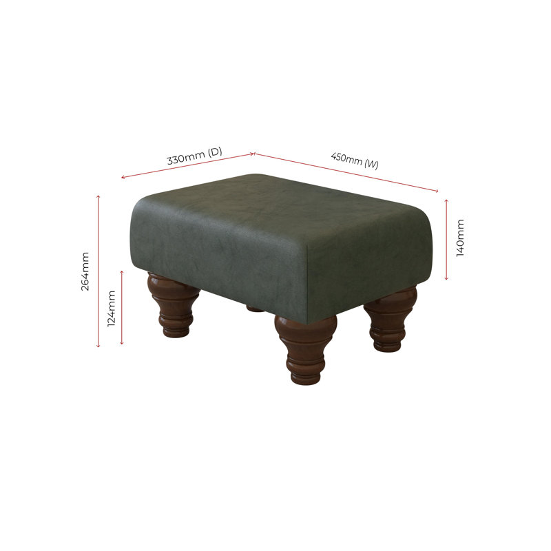 Collado Wood Turned Leg, Mahogany, Bottle Green, Italian Leather