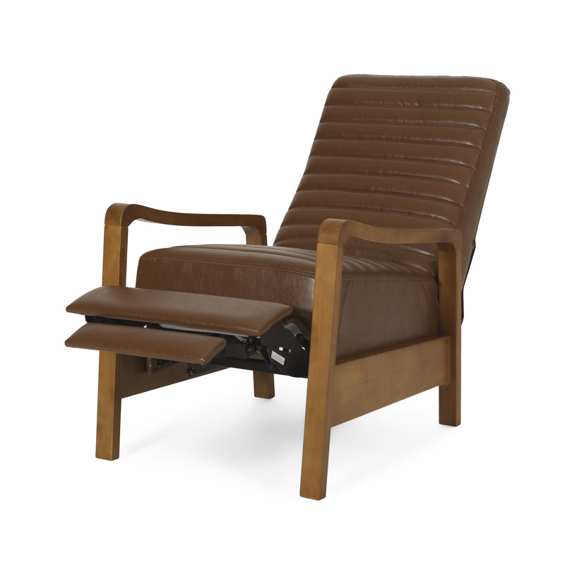 Fauteuil inclinable Kalstrom, Similicuir cognac