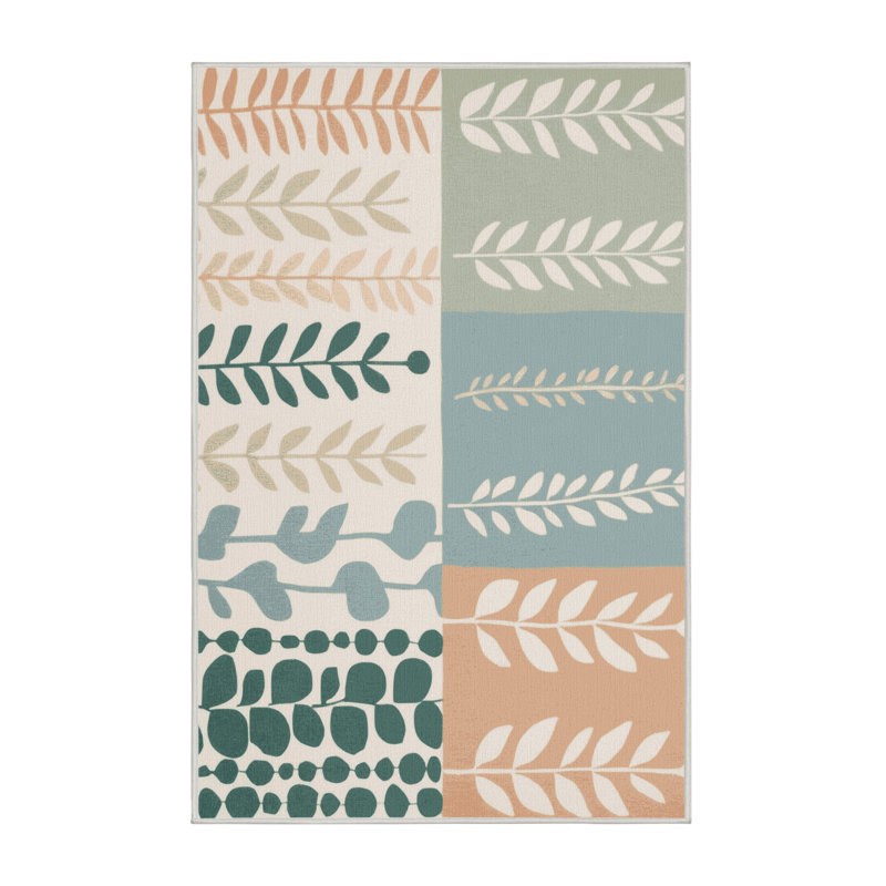 Misty Greens Rug, Rectangle 3' x 5'