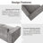Makassar 78“ Square Arm Loveseat Modular Chenille Sofa-874300225