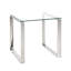 Duprey Glass Top Sled End Table