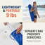 Parasol d'extérieur portatif 7 pieds avec table réglable intégrée - Parasol UPF 50+, crochet, sac de transport, inclinaison réglable, parasol de plage et de camping-894410107