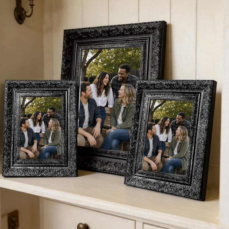 Cadre photo 3 pièces 8 "x 10" noir pour la fête des Mères, Black, 3, 8" W x 10" H