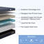 Lit massant zéro gravité réglable avec matelas en mousse à mémoire de forme infusé de gel de cuivre de 30 cm, ports USB et télécommande sans fil