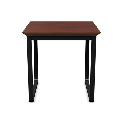 Gansett Waiting Reception End Table Metal Frame 20x20" High Pressure Laminate Top