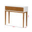 Console à 1 tiroir Amarin en bois brun, blanc, H 31,24 po x l 35,22 po x P 11,64 po