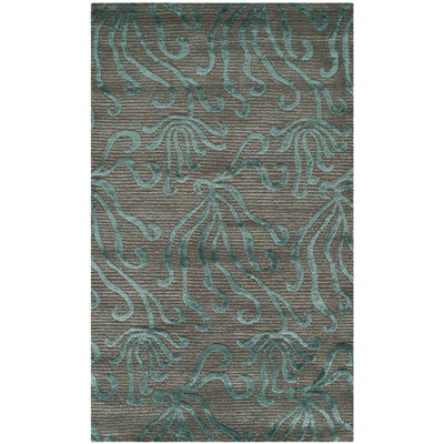 Seaflora Hand-Tufted Blue/Grey Area Rug