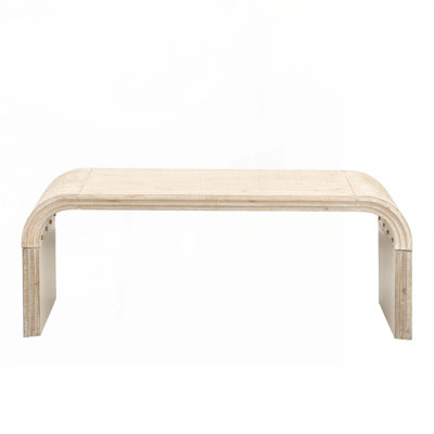 Minimalist Coffee Table With Curved Art Deco Design For Living Room Or Dining Room