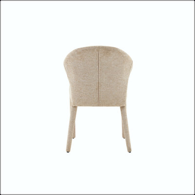 Ensemble de 2 chaises en tissu Boucle