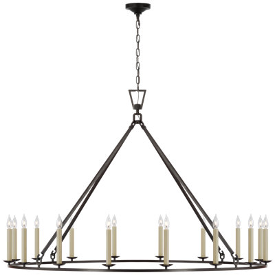 Darlana 16 - Light Wagon Wheel Chandelier