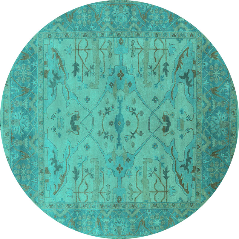 Oriental Indoor Rug, Round 4'