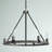 Charles 6 - Light Dimmable Wagon Wheel Chandelier-536795393