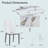7 Piece Round Dining Table Set, 42 Inch Modern Round Table and 6 Upholstered Chairs-112880404