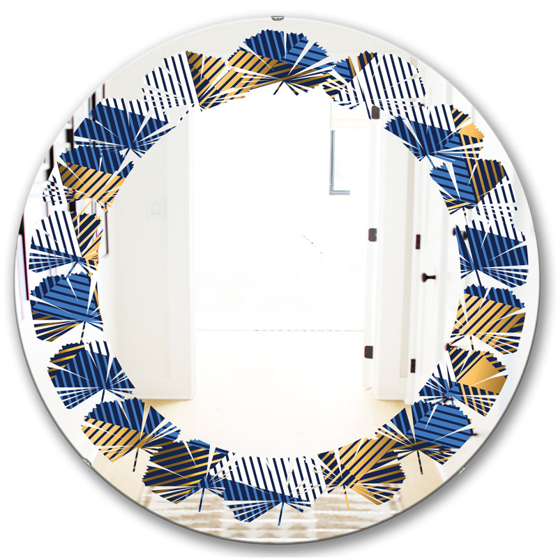 Miroir mural Leaves Luxury Waves V, H 31,5 po x l po