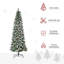 Arbre de Noël artificiel pré-éclairé enneigé-679207020