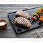 Gril / plaque chauffante réversible en fonte - surface de cuisson pré-assaisonnée de 9,5 x 16,75 pouces - côtés plats et nervurés - à utiliser sur une cuisinière, un barbecue ou un feu de camp - noir robuste