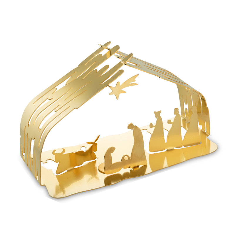 Bark Christmas Nativity Set, Gold