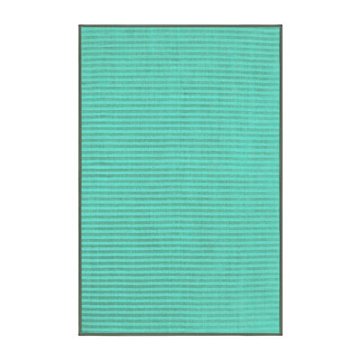 Tapis rayé en polyester tissé à la machine Wardell