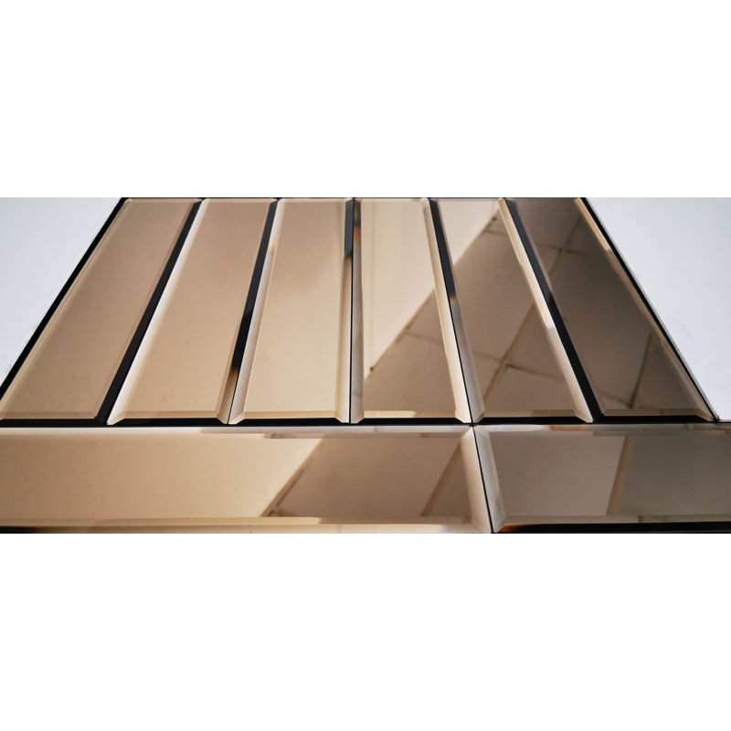 Echo 3" x 12" Beveled Glass Subway Tile